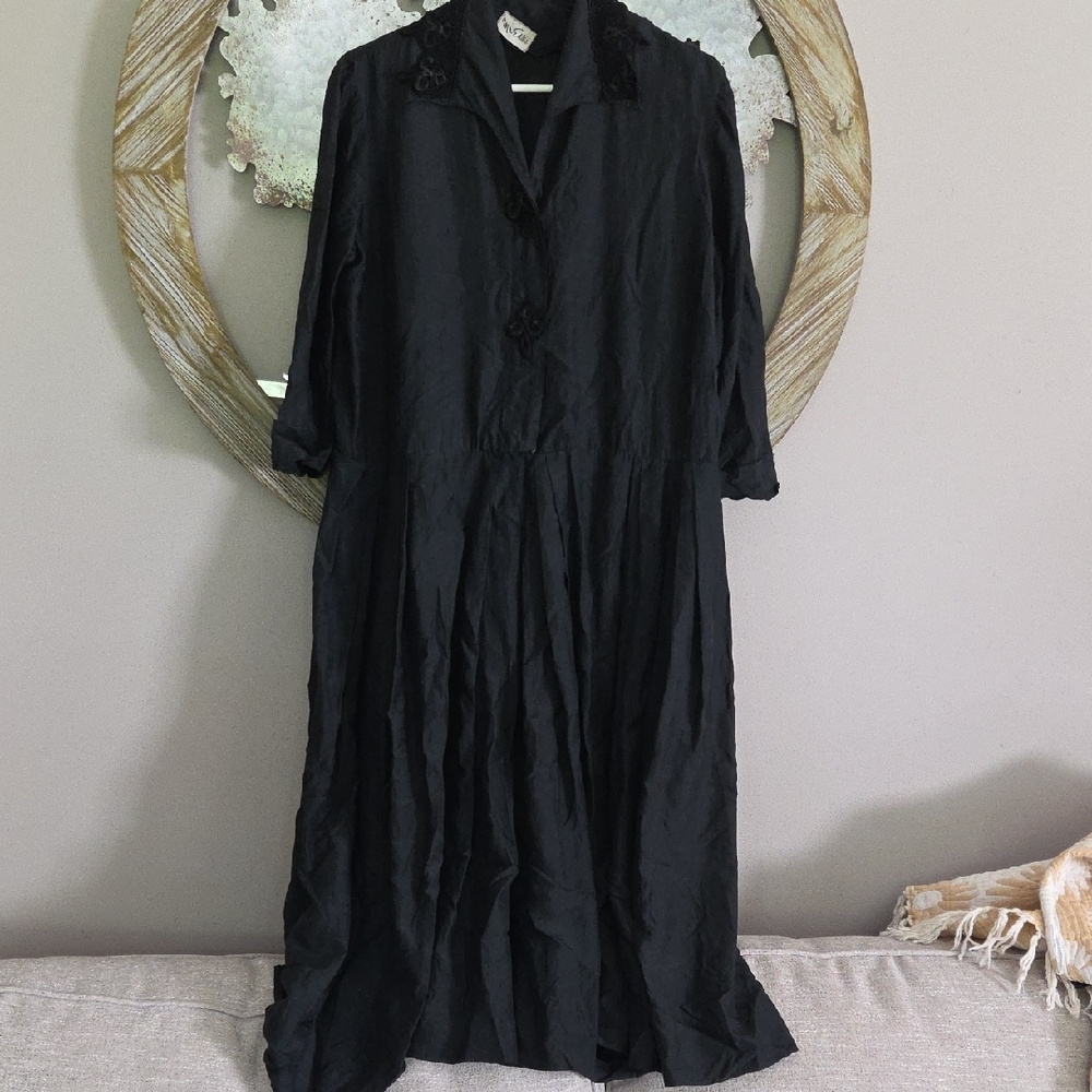 Vyg 40's Whimsigoth Black Dress